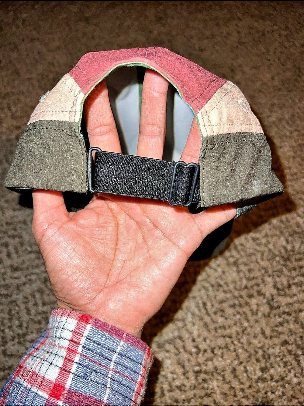 Buff 5-Panel Go Cap Color Block Green & Pink - Picture 3 of 4